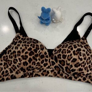 Leopard Print Padded Bra